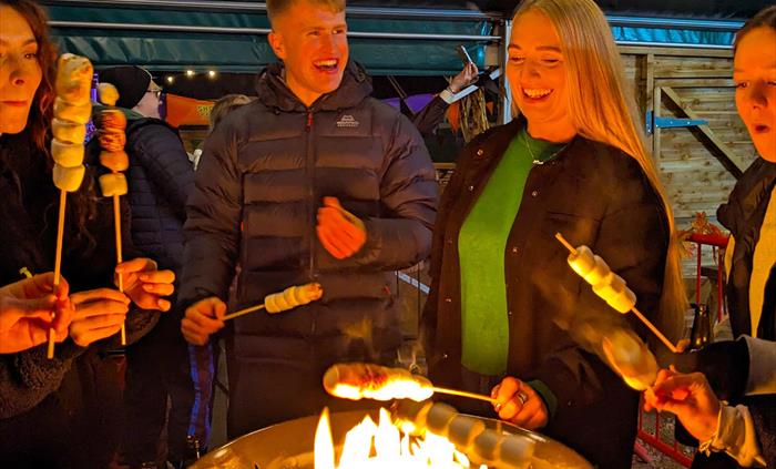 You can even toast marshmallows or make smores!